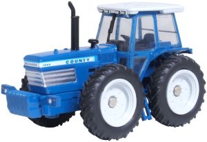 Oxford Diecast Ford County Tractor - Blue