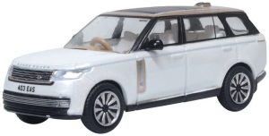 Oxford Diecast Range Rover L460 LWB SV Ice White / Corinthian Bronze